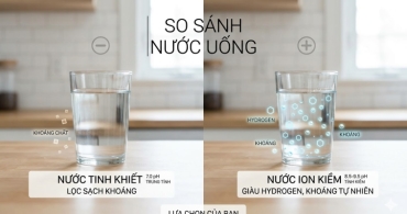 Nước tinh khiết khác gì nước ion kiềm? Phân tích dễ hiểu