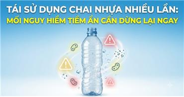 Tái sử dụng chai nhựa nhiều lần: Mối nguy hiểm tiềm ẩn cần dừng lại ngay
